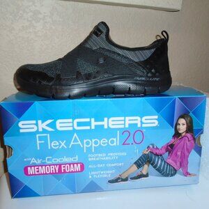 NEW SKECHERS FLEX APPEAL NEW IMAGE MEMORY FOAM WALKING FITNESS SHOES WOMENS 9.5